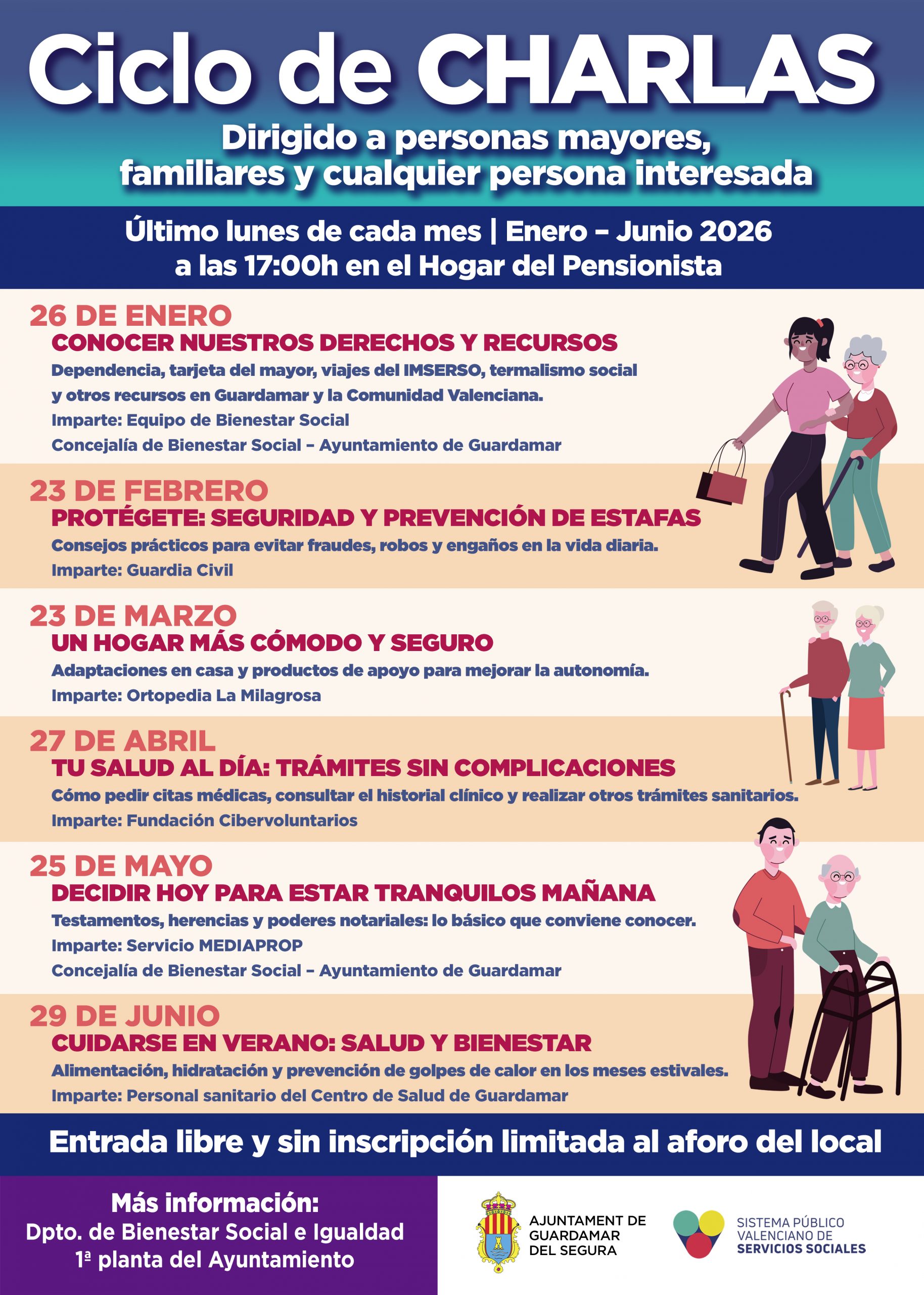 PROGRAMACIÓN CHARLAS 2026